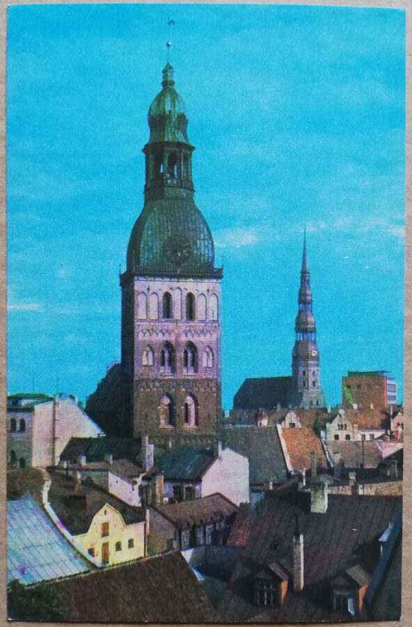Vecrīga 1974 Vecrīgas panorāma 9x14 cm pastkarte Latvija  