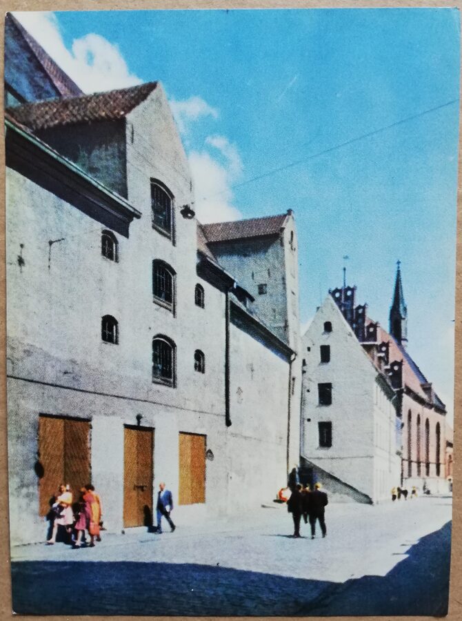 Latvija foto 1963. gads. Rīga. Noliktava, bijusī Jura baznīca Skārņu ielā. 10,5x15 cm.