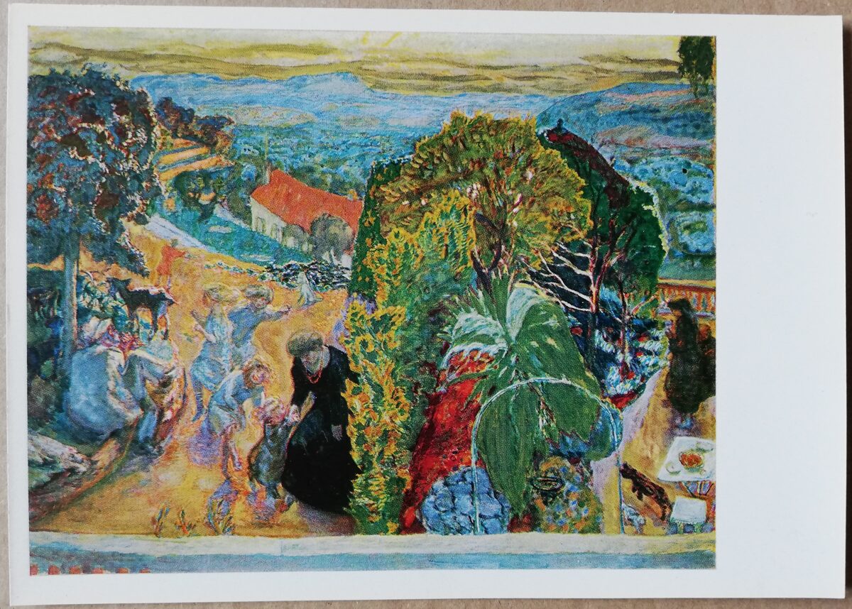 Pierre Bonnard "Early spring in the countryside" 1977 art postcard 15x10.5 cm