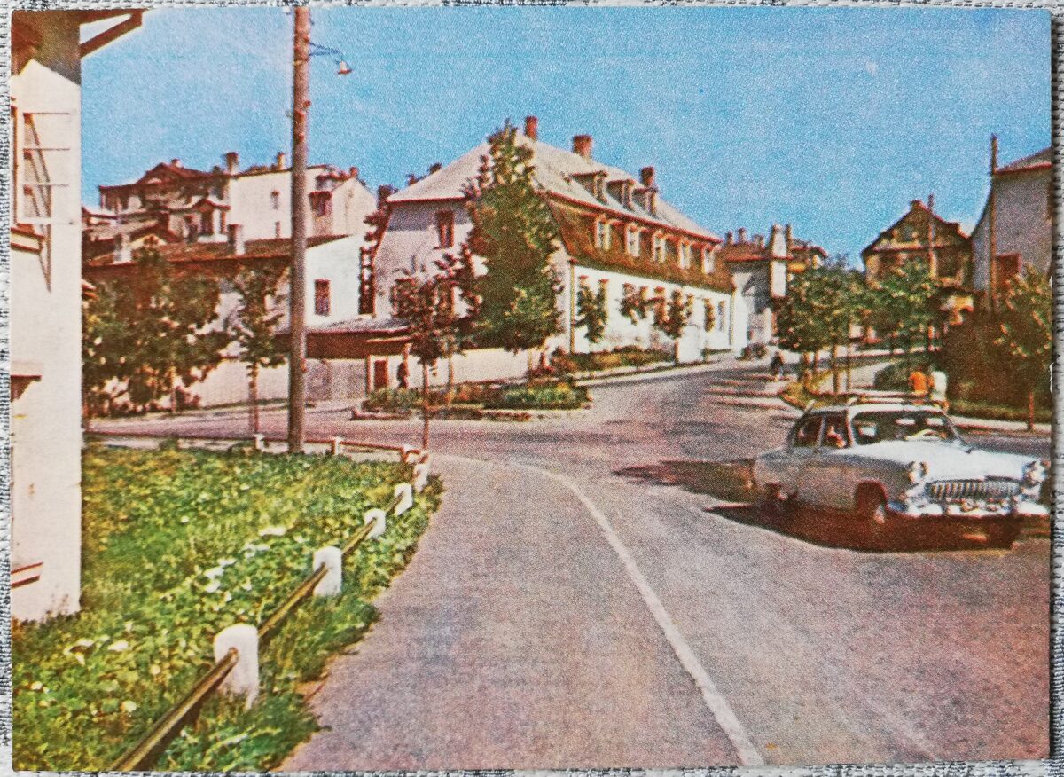 Cēsis 1965 Rīgas iela 14x10 cm pastkarte 