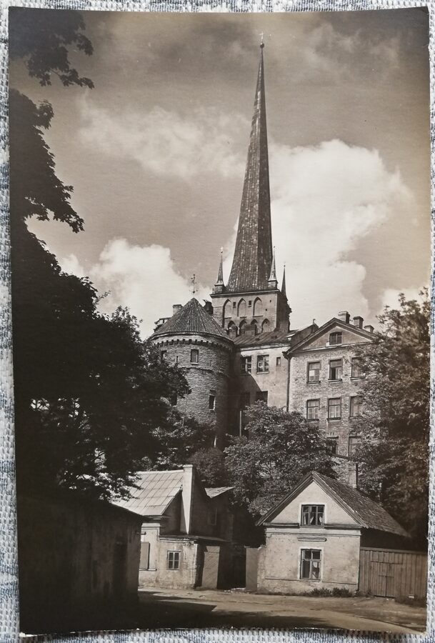 Pastkarte 1962. gads Skats uz vecpilsētu Igaunija, Tallina 10x14,5 cm