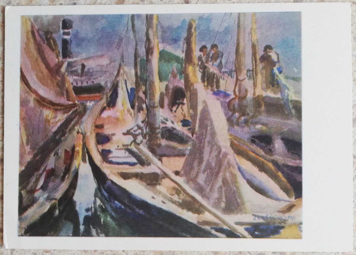 Kajetonas Sklerius 1964 Osta 15x10,5 mākslas pastkarte 