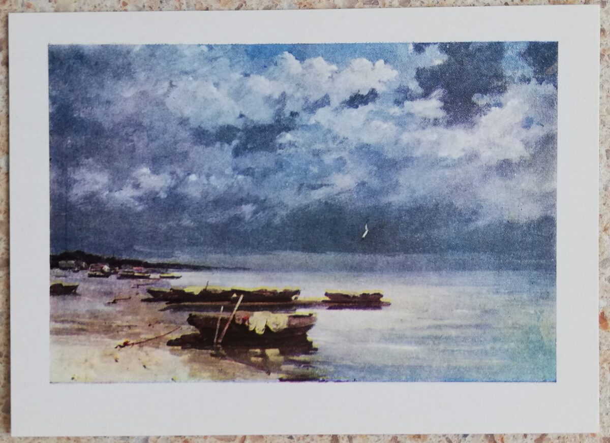 Staņislavs Kreics 1967 Kaija 14x10 cm mākslas pastkarte 