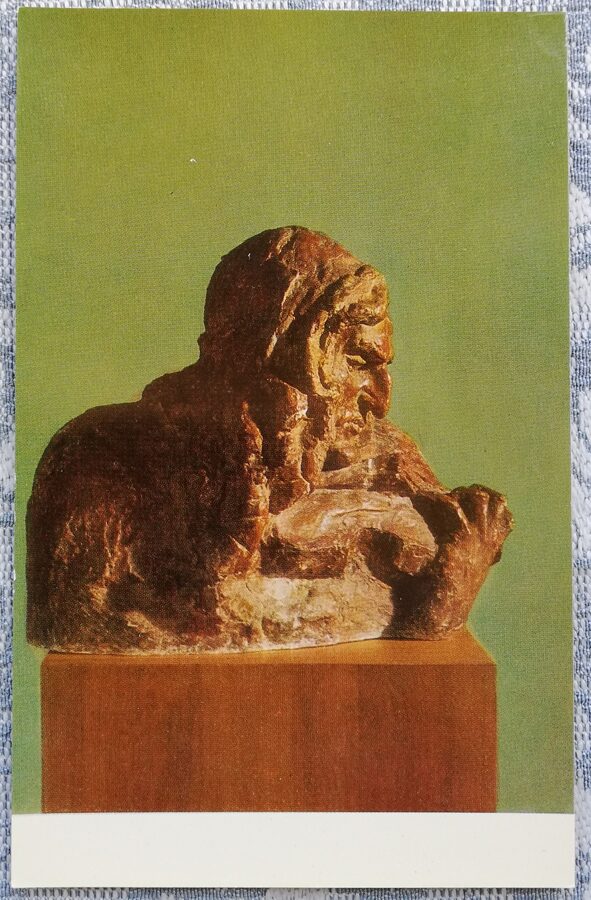 Sergejs Koņenkovs 1974 Paganīni 9x14 cm pastkarte PSRS skulptūra  