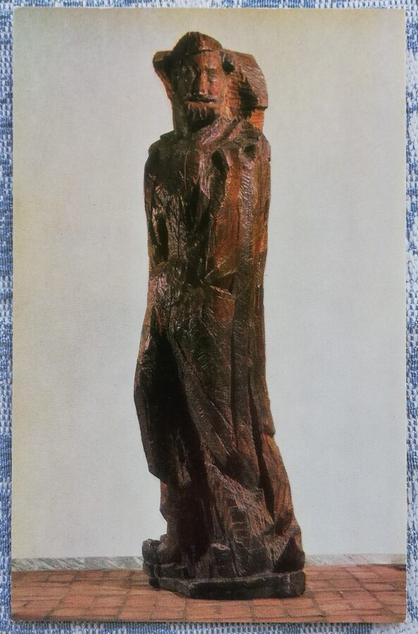 Sergejs Koņenkovs 1974 Stepans Razins 9x14 cm PSRS pastkartes skulptūra  