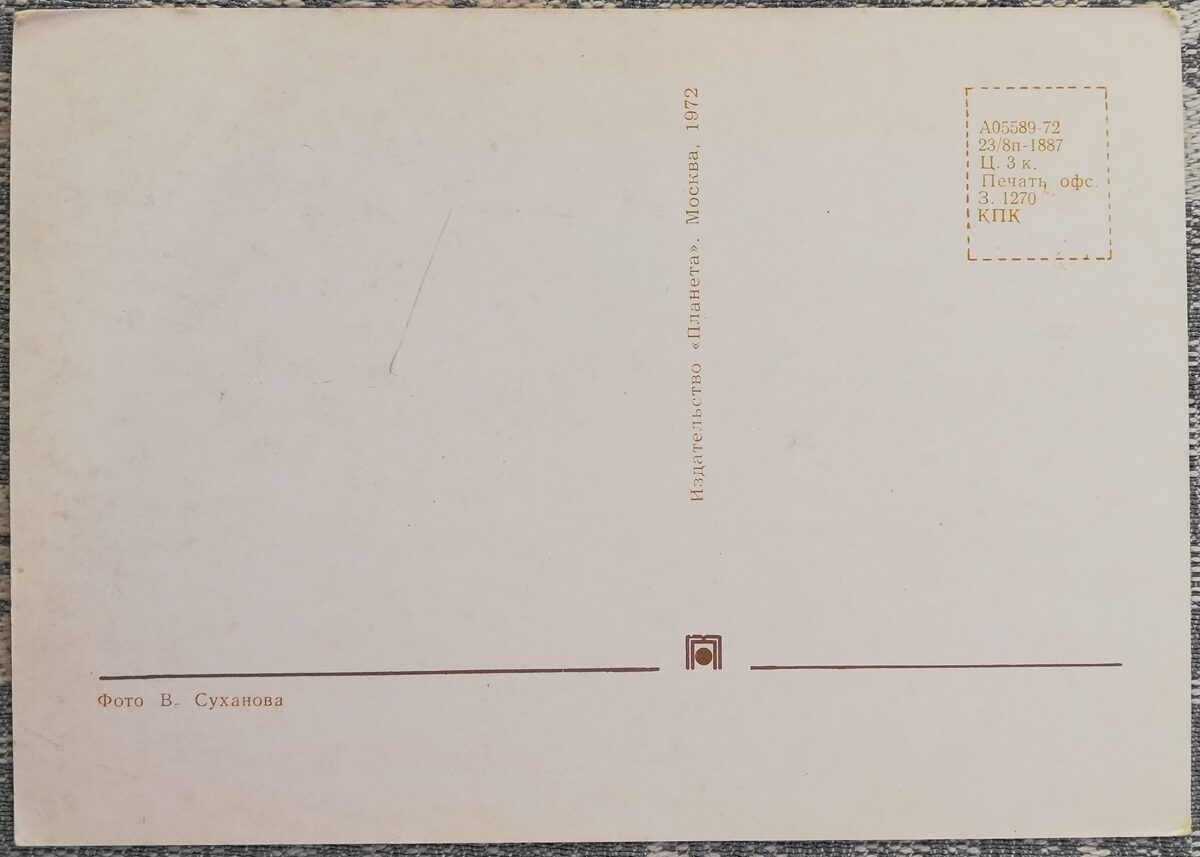 «8 марта» 1972 открытка СССР 10,5x15 см Ваза с ромашками  