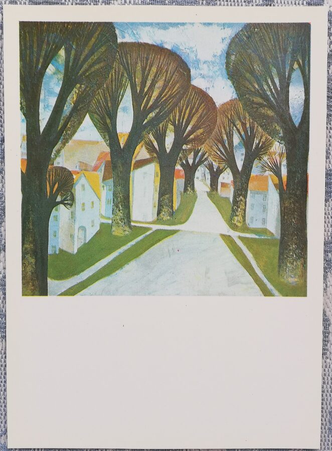 Laimdots Murnieks 1983 Street 10.5x15 cm Riga motifs  