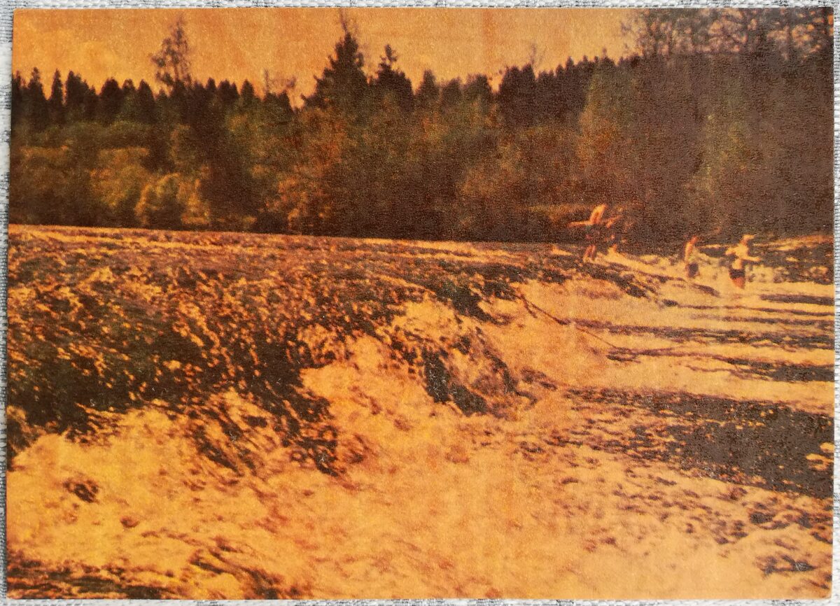Abavas rumba pie Sabiles 1968 Latvija 14x10 cm pastkarte  