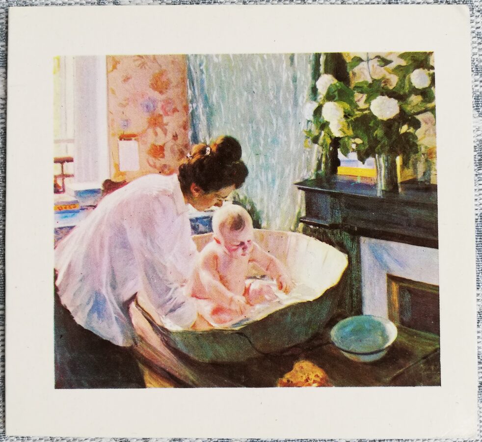 Boris Kustodiev 1975 Morning 11x15 cm USSR postcard 