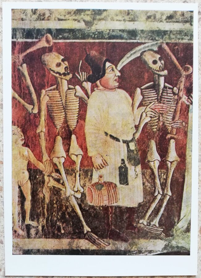 Vincents no Kastovas 1971 Nāves deja 10,5x15 cm PSRS mākslas pastkarte  