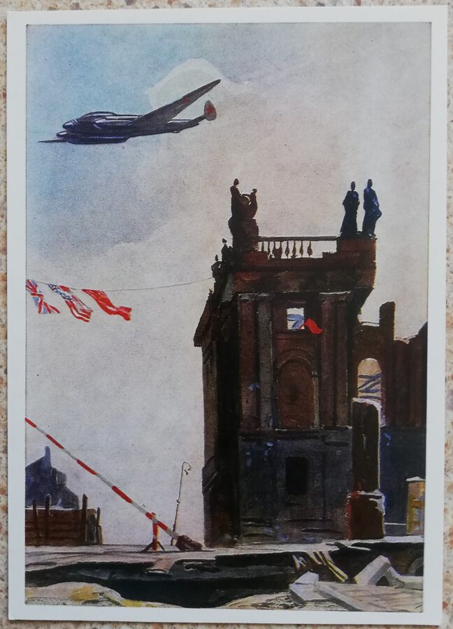 Alexander Deineka 1975 Berlin. On the day of signing the declaration. 10.5x15 cm USSR postcard  