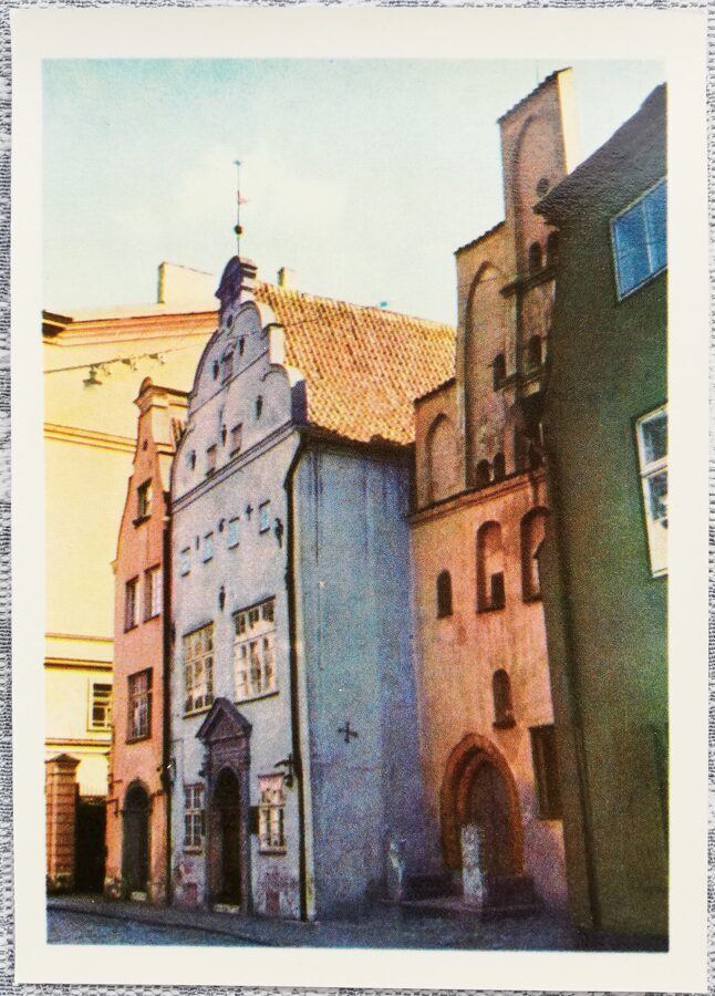 Rīga 1970 Dzīvojamās ēkas "Trīs brāļi" 10,5x15 cm pastkarte Latvija JT02195  