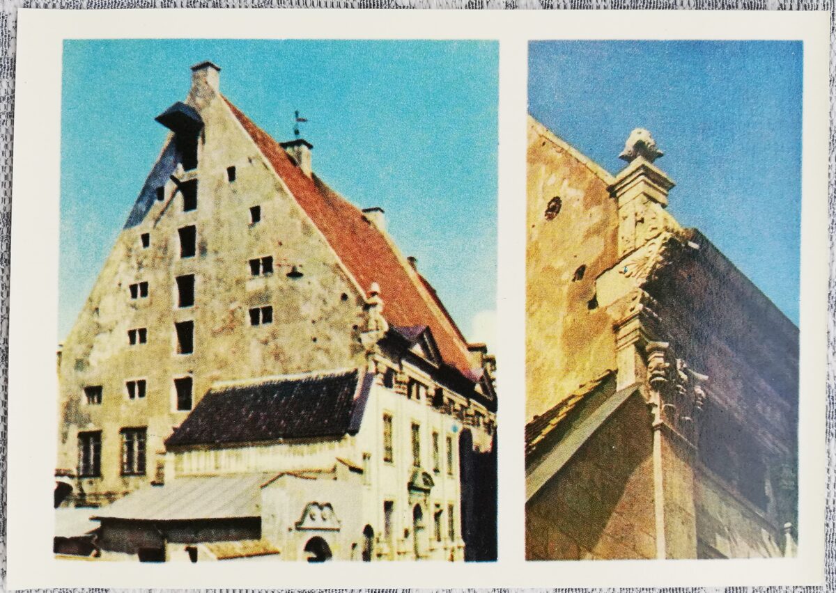 Rīga 1970 Dannenšterna māja 15x10,5 cm pastkarte Latvija JT02195  