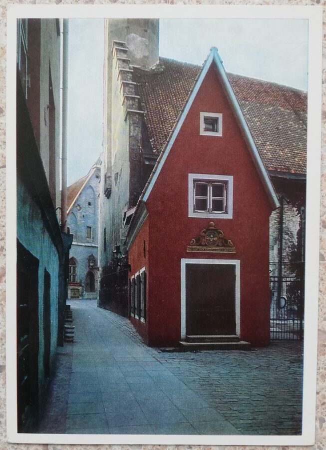 Pasāža Saia kaik no Rātslaukuma līdz Pikk ielai 1980 Tallina 10,5x15 cm PSRS pastkarte   