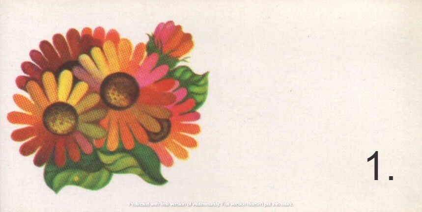 1979 mini greeting card 11,5x5,5 cm Riga typography