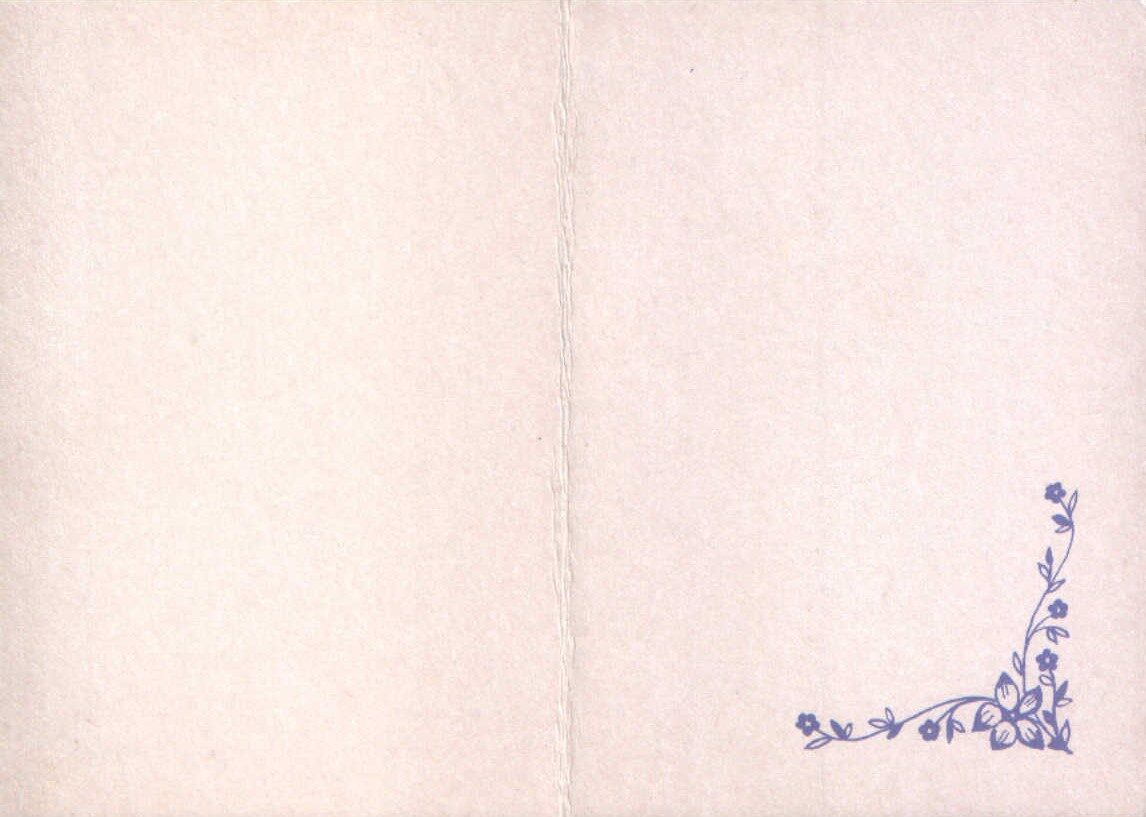 8 марта 1984 Цветы 7,5x10,5 см поздравительная открытка СССР  