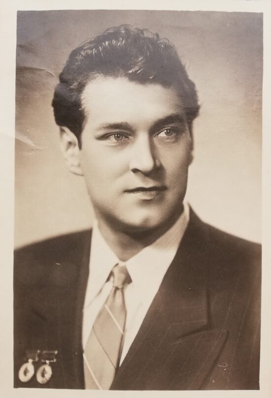 Vladlen Davydov 1960 Riga postcard 9x14 cm USSR actors  