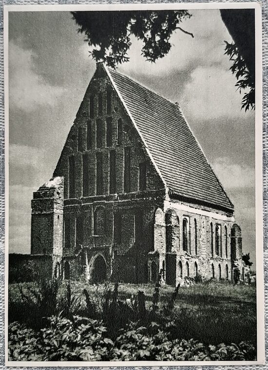 Kauņas rajons Svētā Jāņa baznīca Zapiškos 16. gadsimts. 1957 Lietuvas arhitektūras pieminekļi 10,5 x 15 cm  