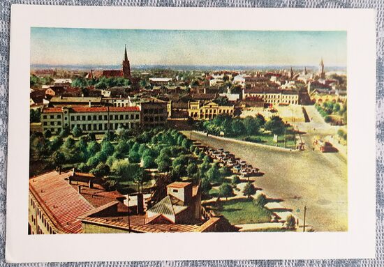 Liepaja 1959 City view 15x10.5 cm postcard Latvia  