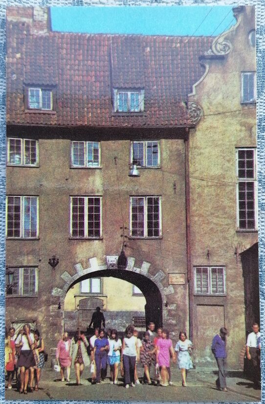 Zviedru vārti 1977 Vecrīga 9x14 cm pastkarte Latvija  