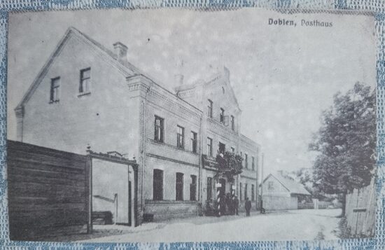 Post Office Building 1997(*) Dobele 13x8 cm postcard Latvia  