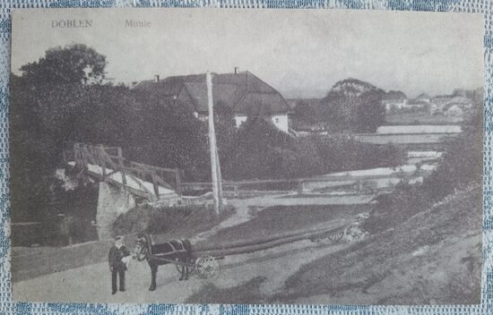 Dobele Mill 1997(*) Dobele 13x8 cm postcard Latvia  
