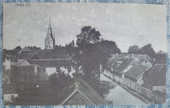 Former Road to Green Estate and Krimuni Station 1997(*) Dobele 13x8 cm postcard Latvia  