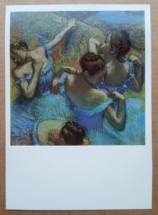 Blue Dancers 1987 Edgar Degas 10.5x15 cm  