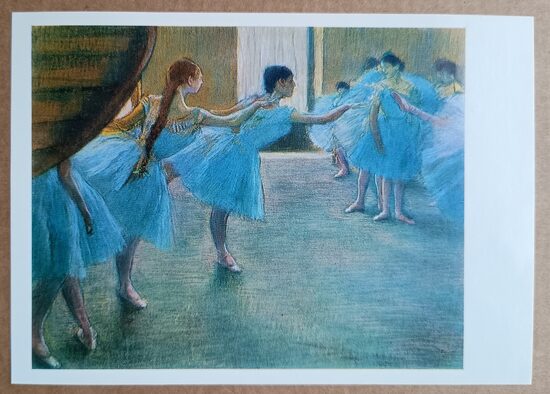 Dancers at rehearsal 1988 Edgar Degas 15x10.5 cm  