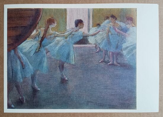 Dancers at a Rehearsal 1973 Edgar Degas 15x10.5 cm  