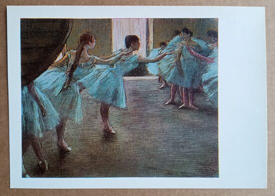 Dancers at a Rehearsal 1982 Edgar Degas 15 x 10.5 cm   