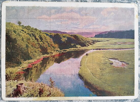 Landscape 1928 Vasily Polenov 10.5 x 15 cm USSR postcard  