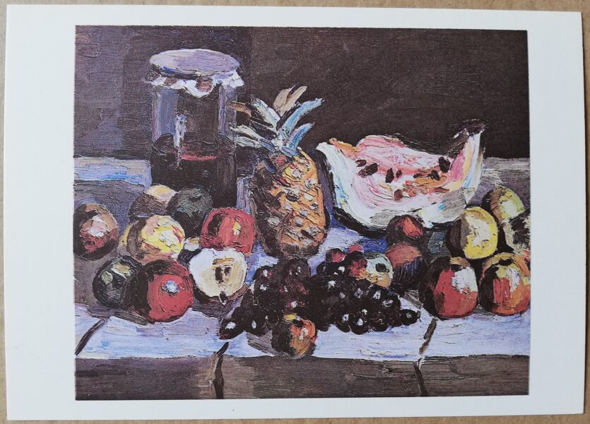 Лео Свемпс «Фрукты» художественная открытка 1991 года 15x10,5 см 