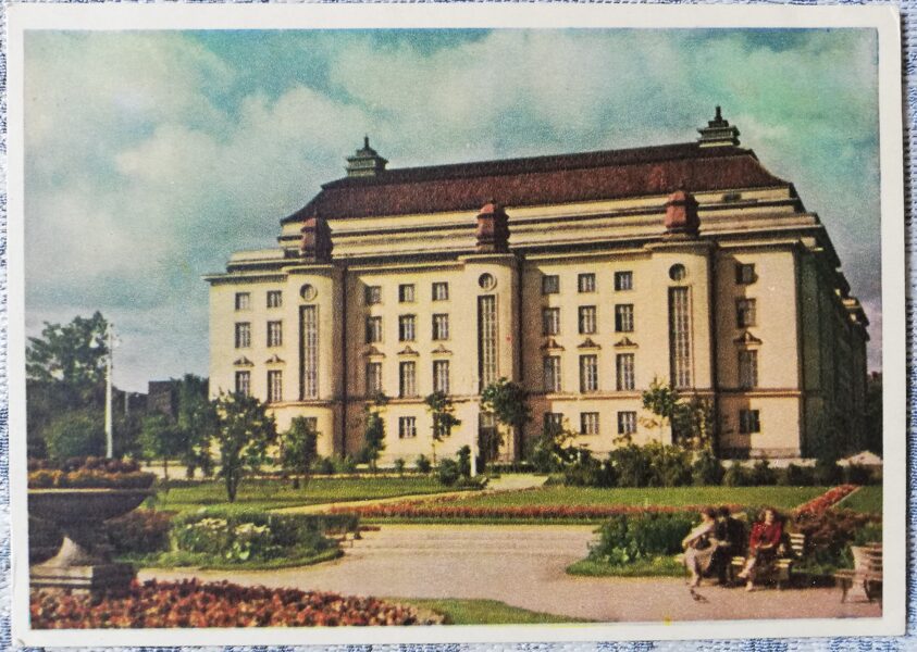 Postcard 1955 Estonian State Opera and Ballet Theater, Tallinn 14x10.5 cm