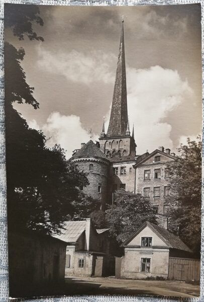 Pastkarte 1962. gads Skats uz vecpilsētu Igaunija, Tallina 10x14,5 cm