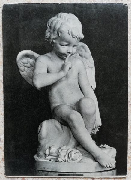 Etienne Maurice Falcone 1960 Cupid 10.5x15 cm USSR postcard sculpture  