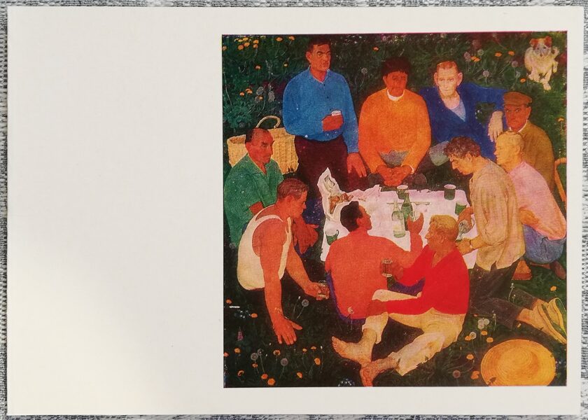 Dmitrijs Žilinskis 1977 Svētki 15x10,5 cm PSRS pastkarte  