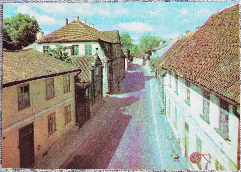 Kuldīga 1977 Latvijas pilsēta 15x10,5 cm pastkarte  