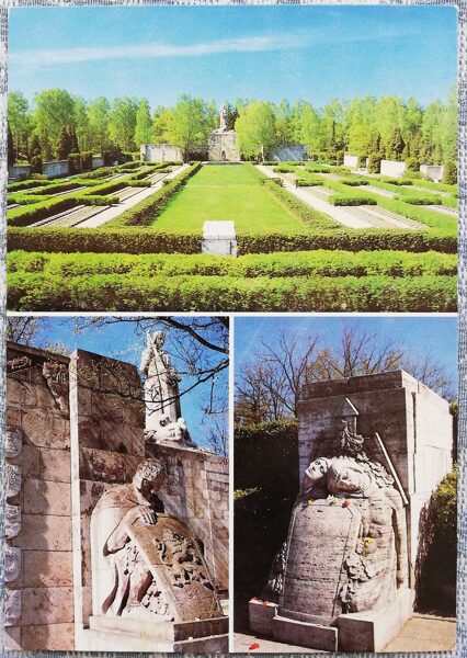 Brāļu kapi 1989 Rīga 10,5x15 cm PSRS pastkarte  