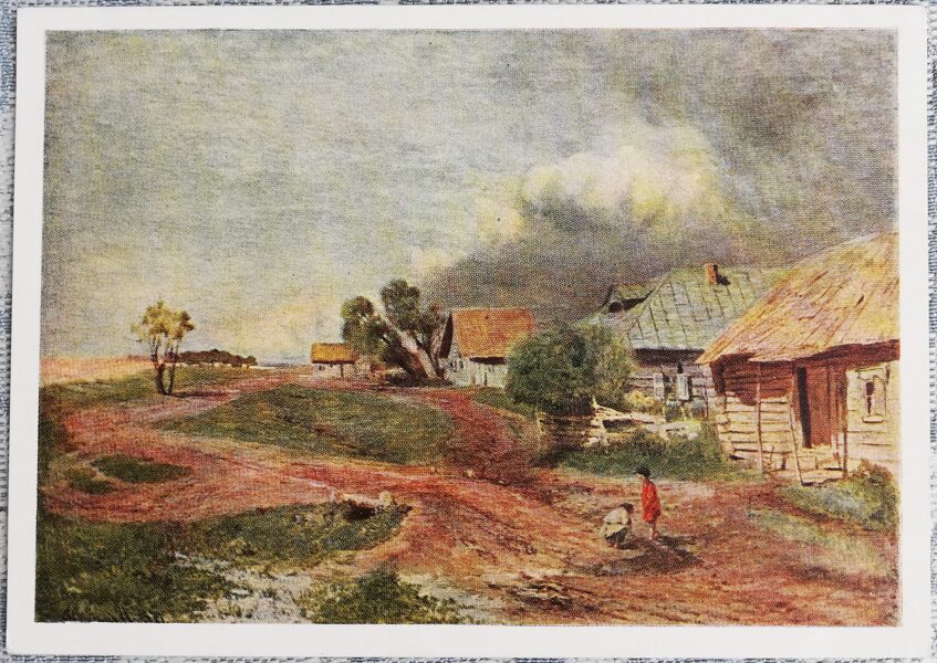 Isaac Levitan 1964 Before the storm 15x10.5 cm USSR postcard  