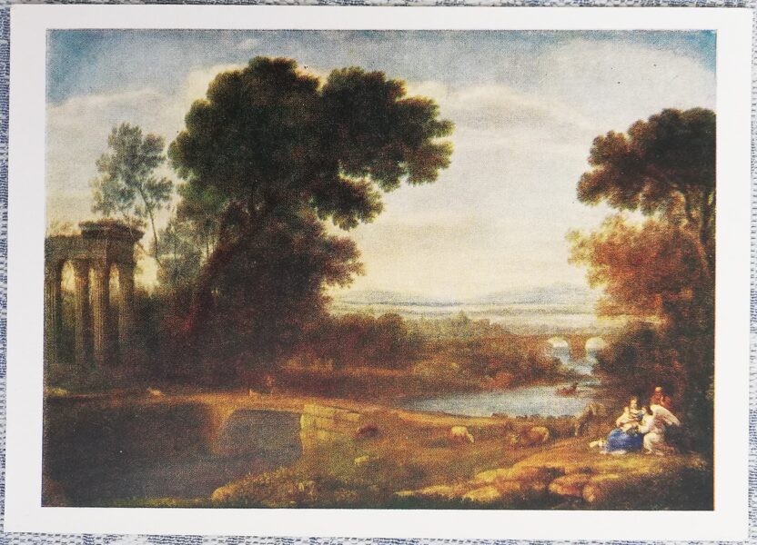 Lorrēna 1960 Pusdienlaiks 15x10,5 cm pastkarte PSRS Ermitāža  