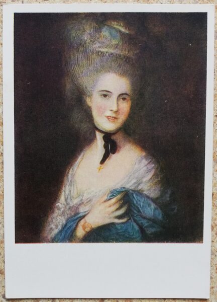 Tomass Geinsboro 1959 Hercogienes de Boforas portrets 10,5x15 cm PSRS pastkarte  