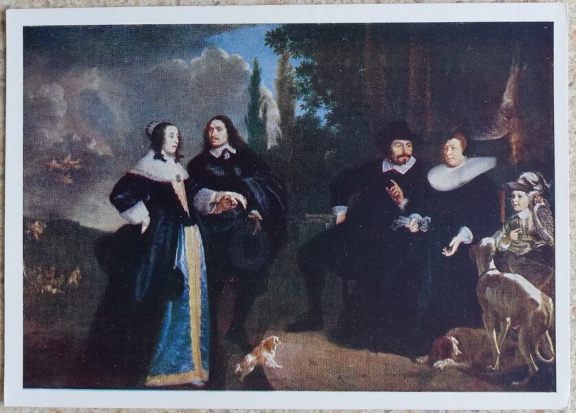 Bartholomeus van der Helst 1959 Jaunlaulātās prezentācija 15x10,5 cm PSRS pastkarte      