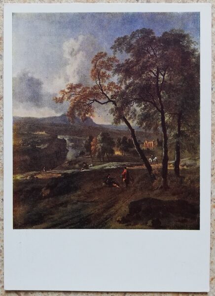 Jans Veinants 1960 Itālijas ainava 10,5x15 cm PSRS pastkarte  