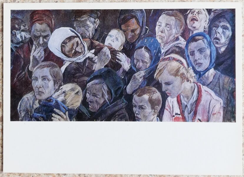 Aleksandrs Deineka 1979 Okupācijā 15x10,5 cm PSRS pastkarte  