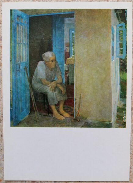 Dmitrijs Žilinskis 1986 Gaida 10,5x15 cm PSRS mākslas pastkarte 