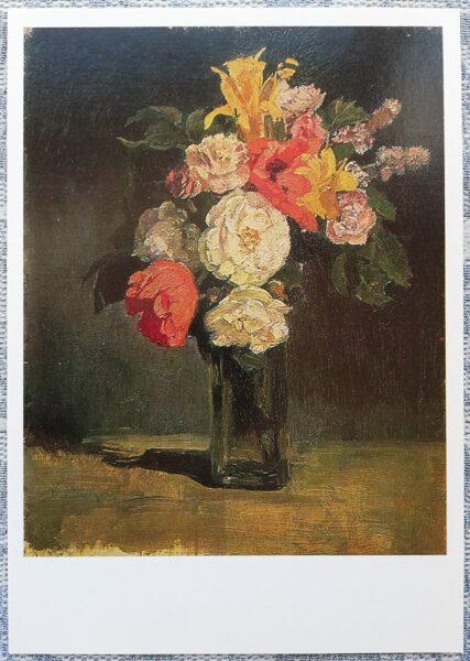 Viktors Vasņecovs 1988 Pušķis. Abramtsevo 10,5x15 cm mākslas pastkarte PSRS  