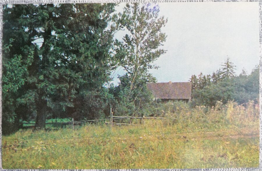 Vecvinki 1975 People's Artist of the Latvian SSR Karlis Miesnieks was born here 14x9 cm Latvian postcard  