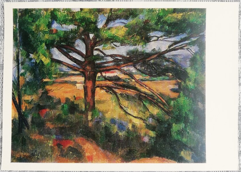 Pols Sezans 1970 Liela priede pie Ēksas 15x10,5 cm PSRS mākslas pastkarte  