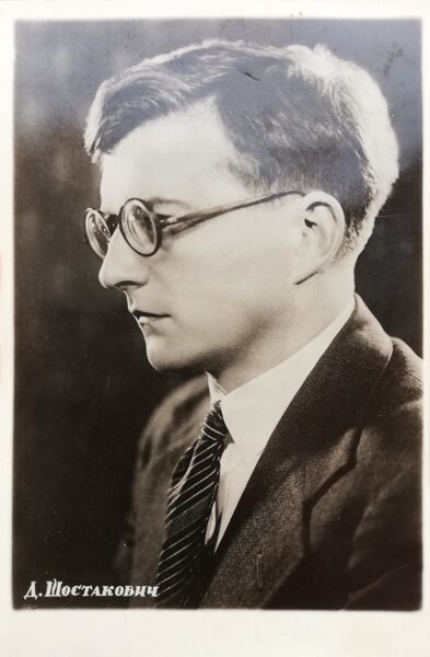Dmitri Shostakovich 1955 Photo composer of Soviet cinema 9x12.5 cm Dynamo    